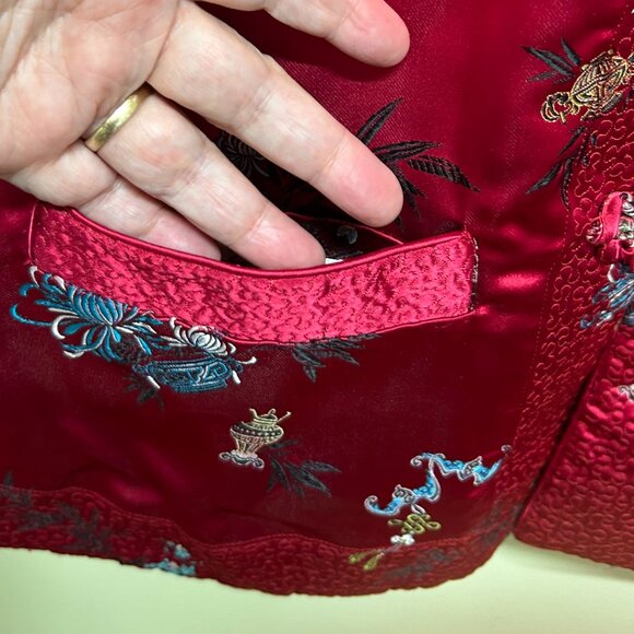 Vintage 1970s Solz Squirrel Reversible Floral Jacket Size L - Picture 9 of 14